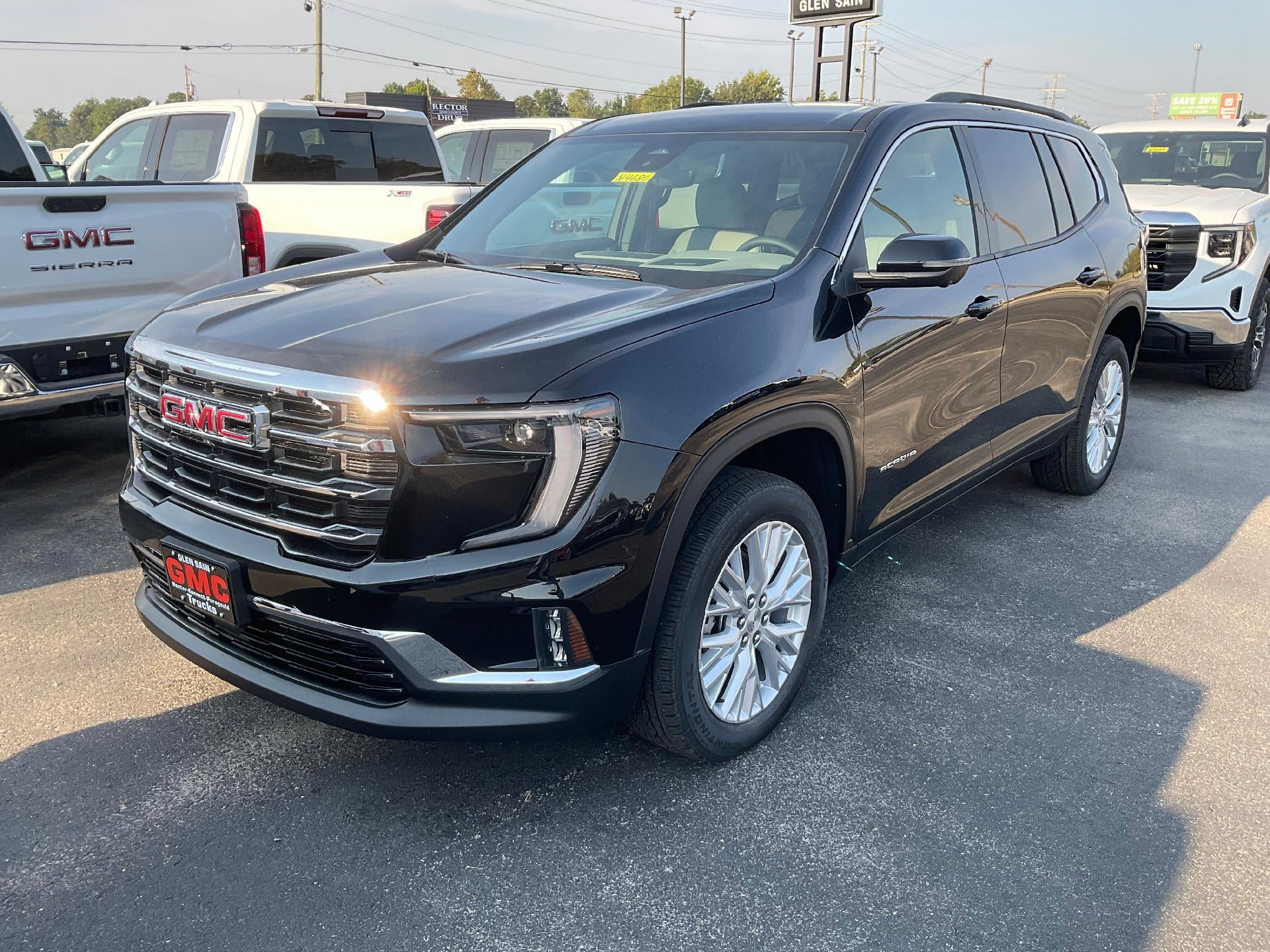 2026 GMC Acadia Elevation in Ebony Twilight Metallic — front three-quarter view