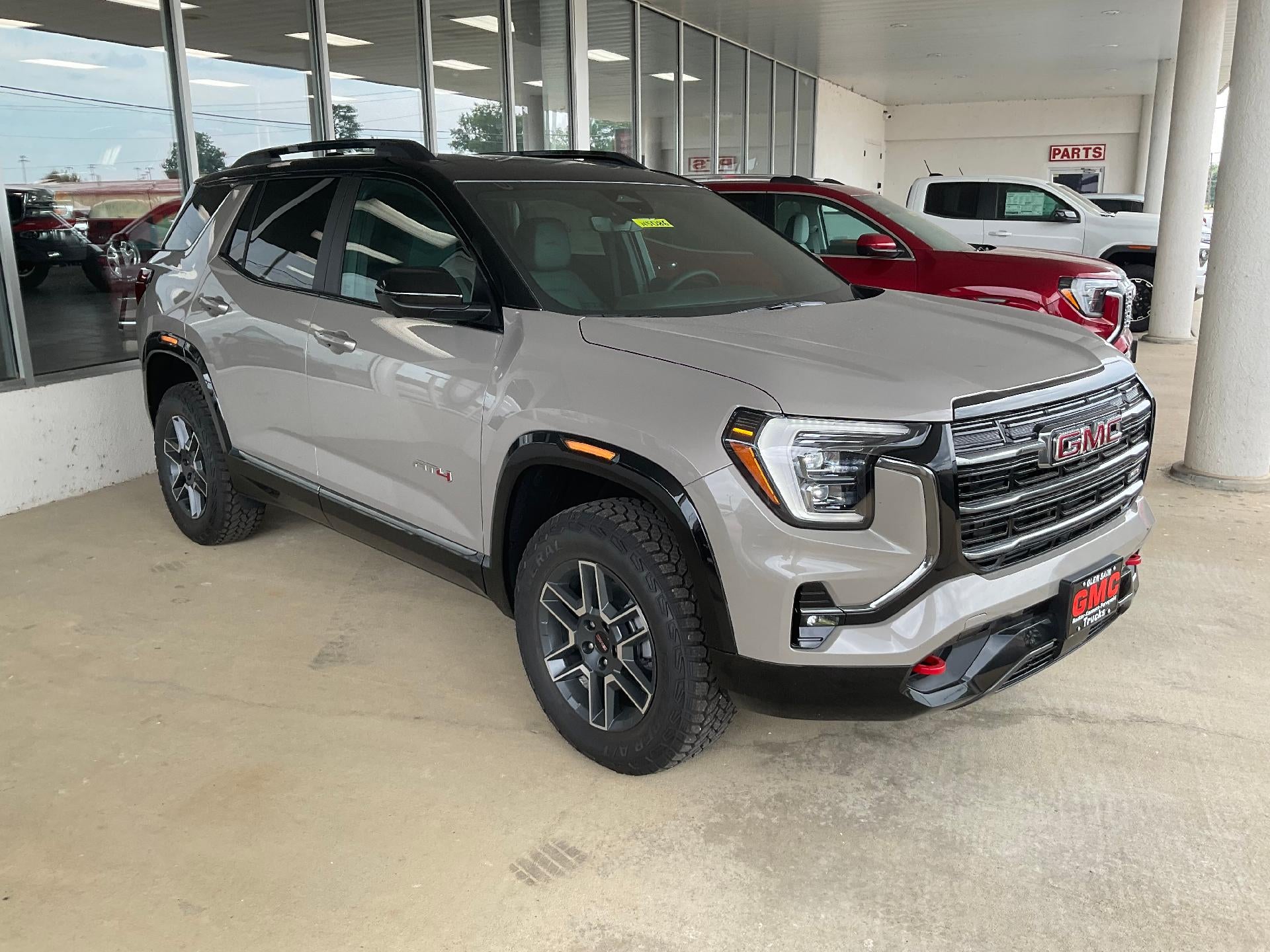 2027 GMC Terrain AWD AT4 in Riverstone Metallic — front three-quarter view