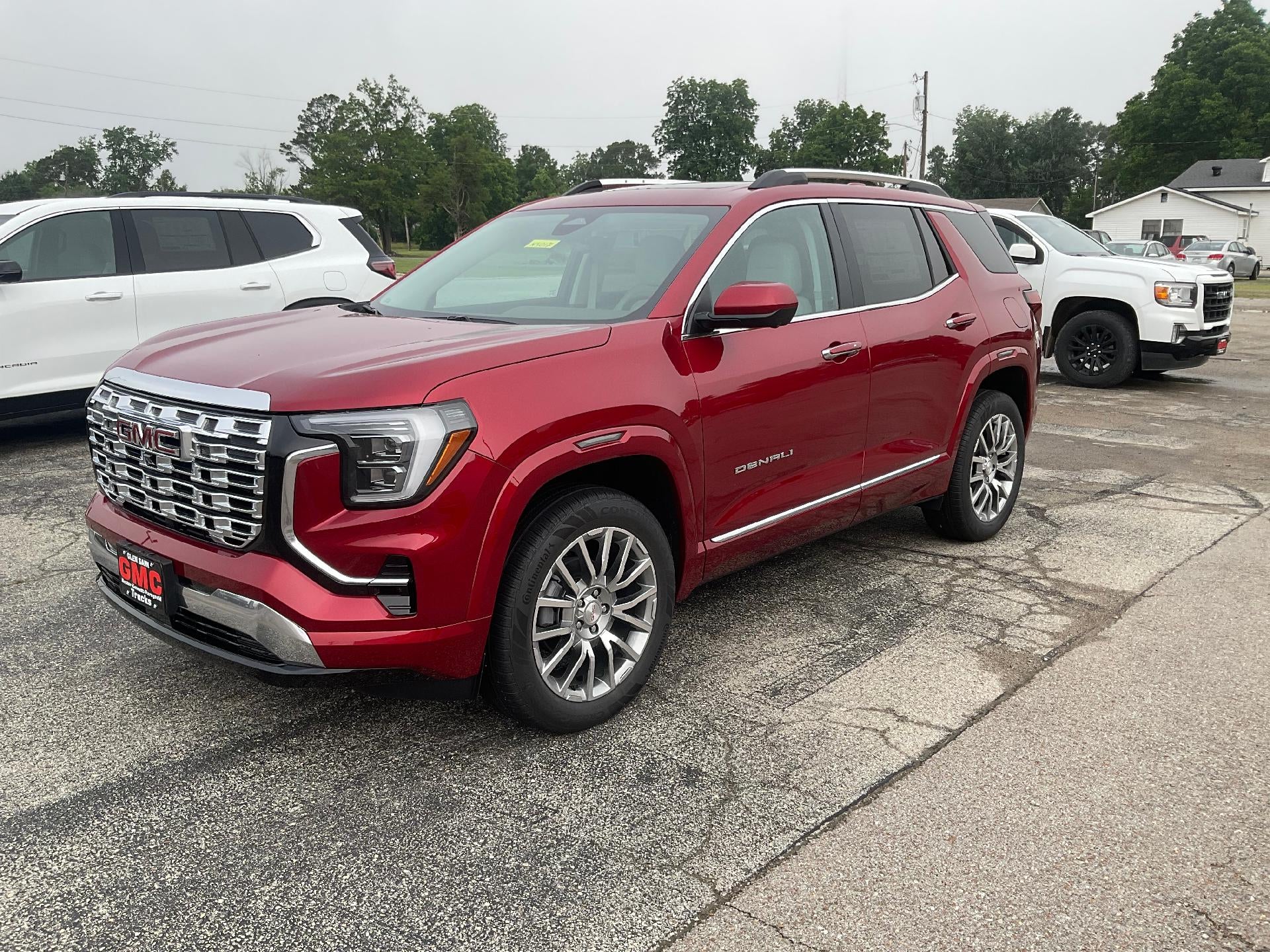 2026 GMC Terrain Denali in Volcanic Red Tintcoat — front three-quarter view